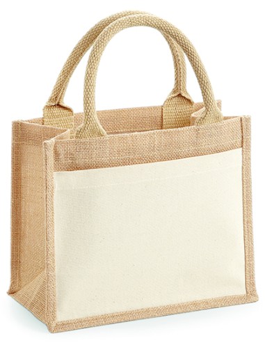 W-W425-Cotton Pocket Jute Gift Bag